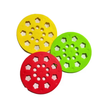 Heat Resistant Floral Silicone & Plastic Trivet Mat Set (Hot Pot & Pan Table Protector)